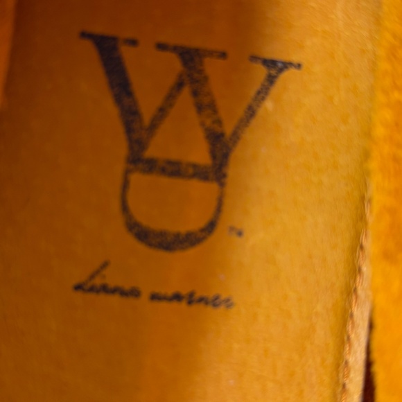 Diana Warner Tangerine Orange Leather Foldy Driving Loafer Women's Size 38/7 - Picture 9 of 11